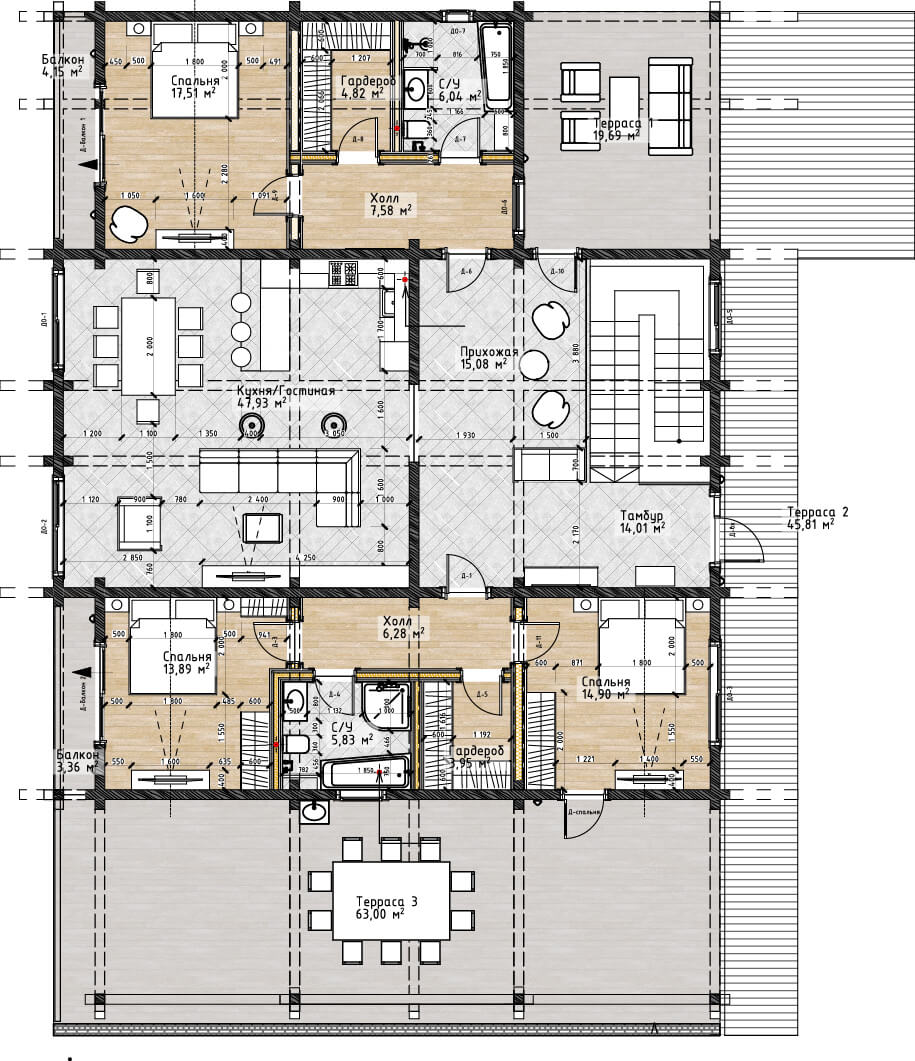 Купить дом площадью 471 кв.м. в поселке Красновидово 2 | ID33124