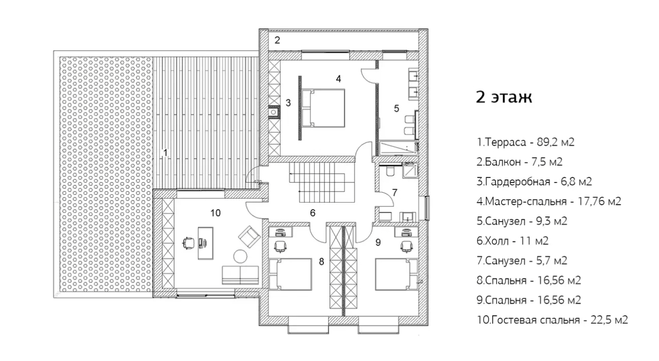 Мозжинка КП: дом площадью 485 кв.м на участке 25 сот. | ID 33152