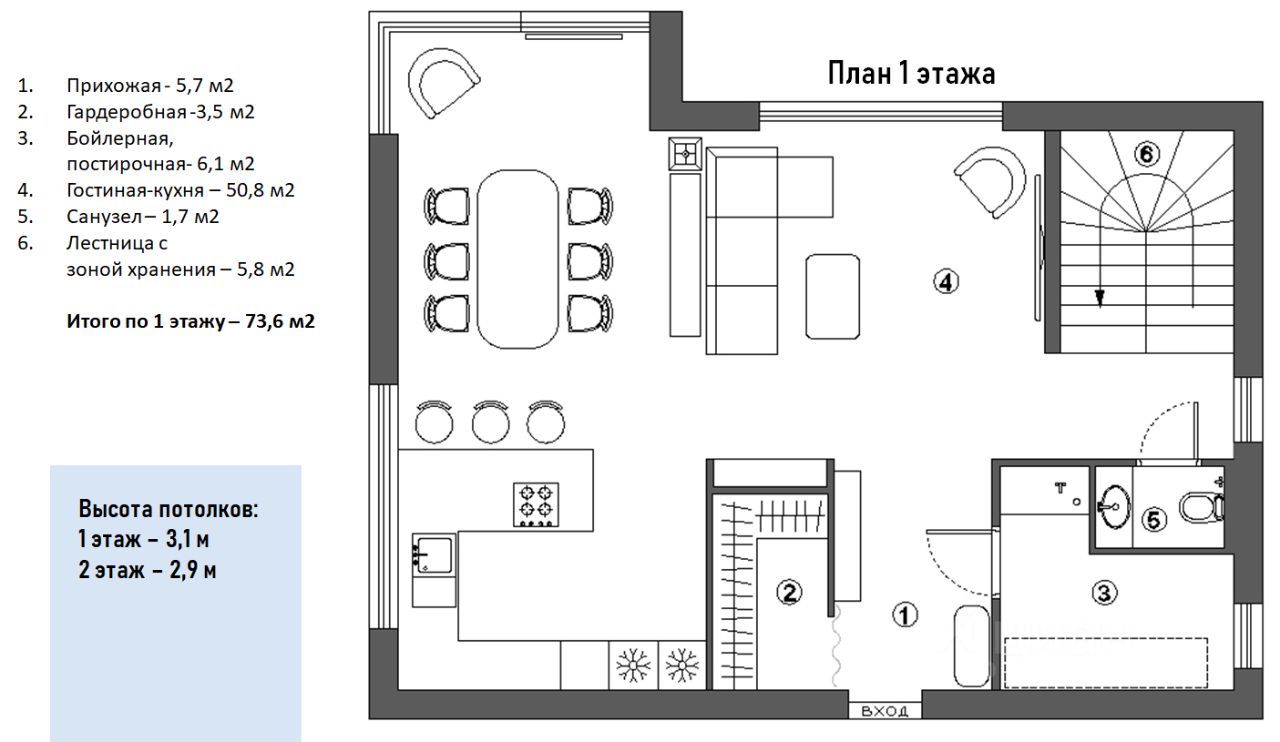 Ильинские Сады: дом площадью 140 кв.м на участке 5.9 сот. | ID 33659