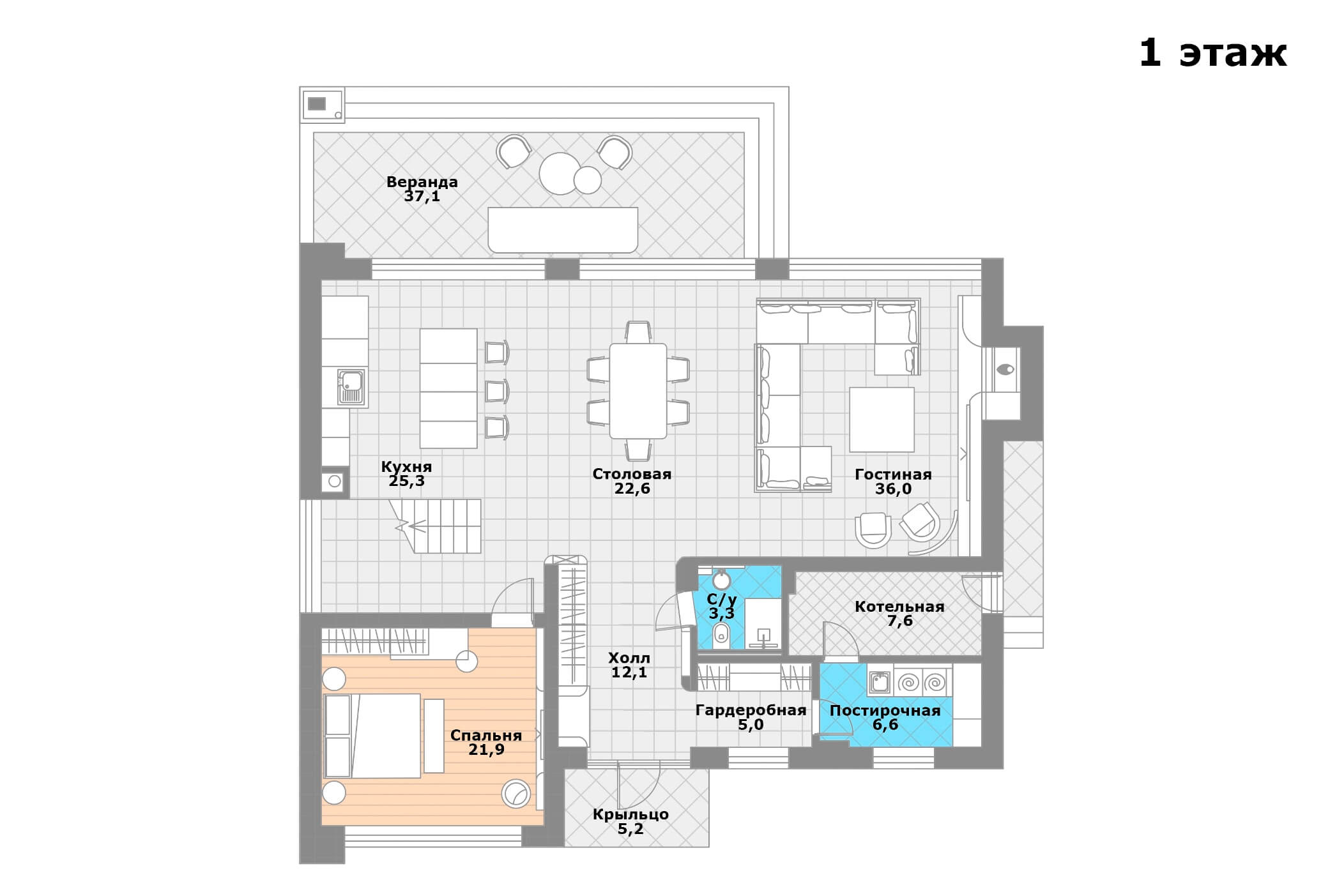 Маслово Парк: дом площадью 645 кв.м на участке 18 сот. | ID 33778