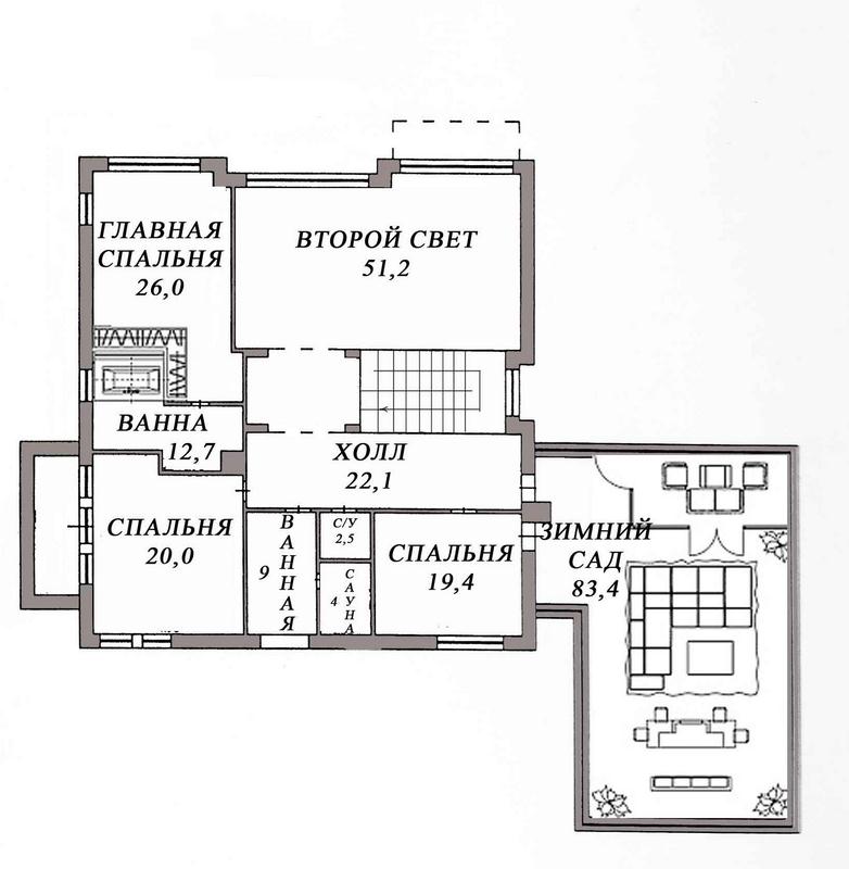 Резиденции Бенилюкс: дом площадью 780 кв.м на участке 43 сот. | ID 31119